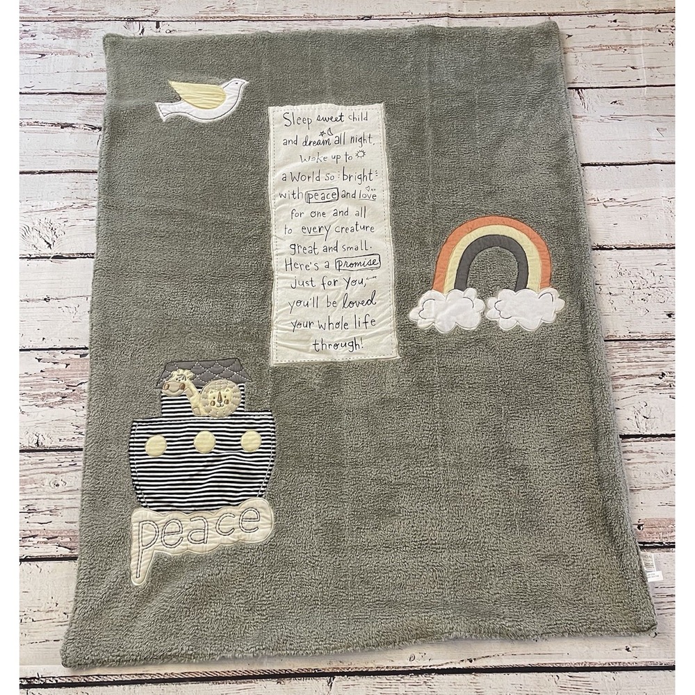 Demdaco Lift‎ the Spirit Blanket Baby Peace Rainbow